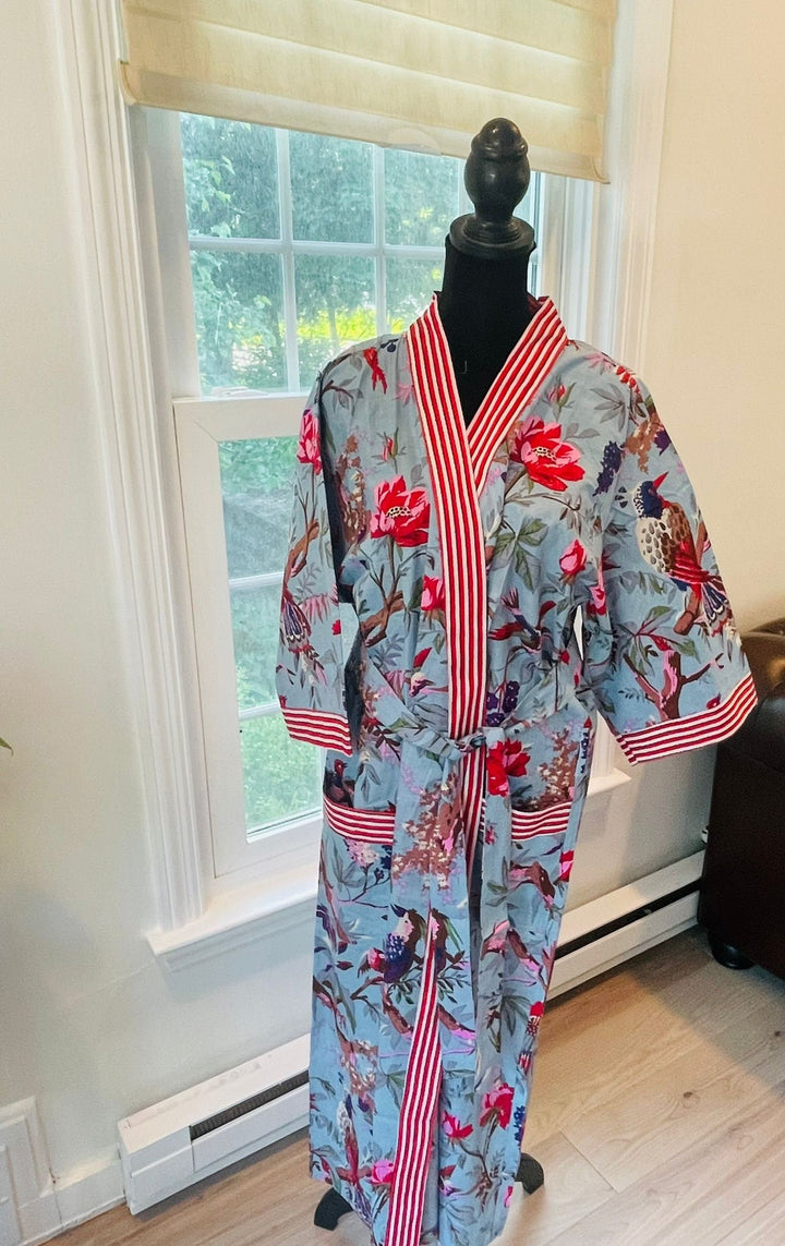 Handmade Floral Cotton Robe