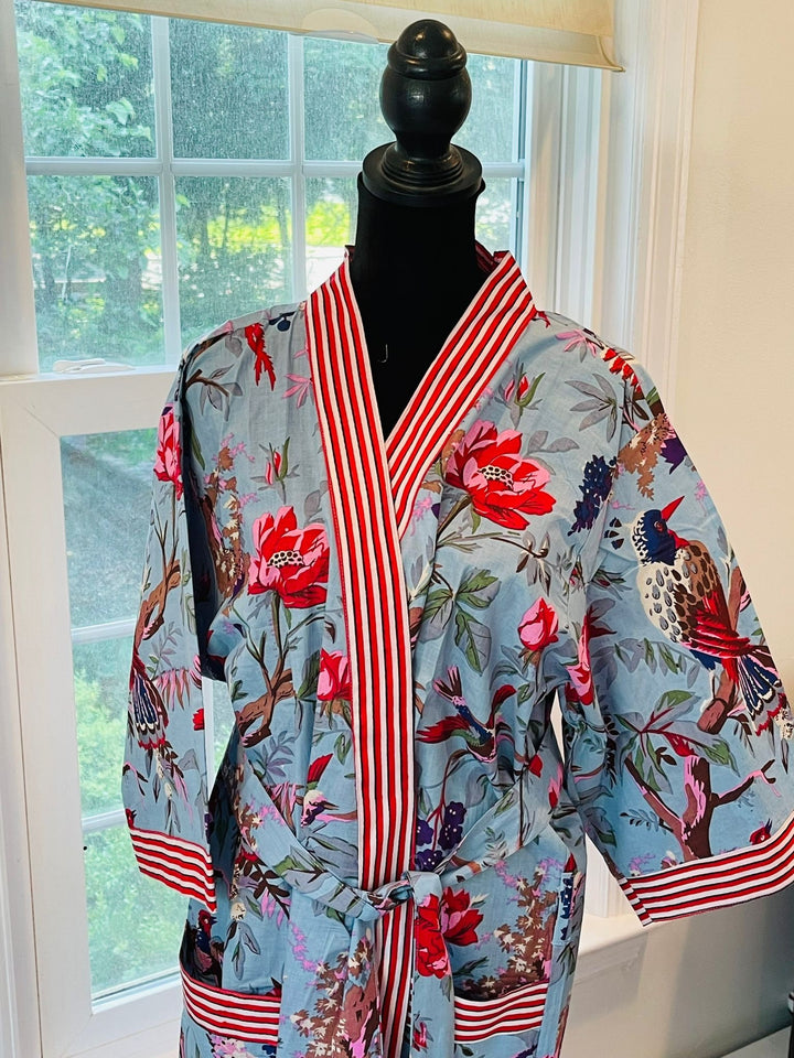 Handmade Floral Cotton Robe