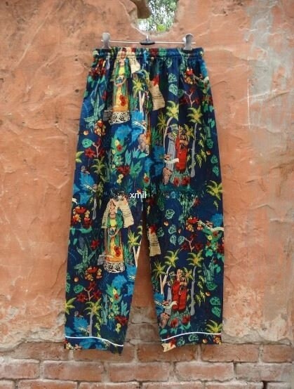 Frida Kahlo Blue Long Pajama Set