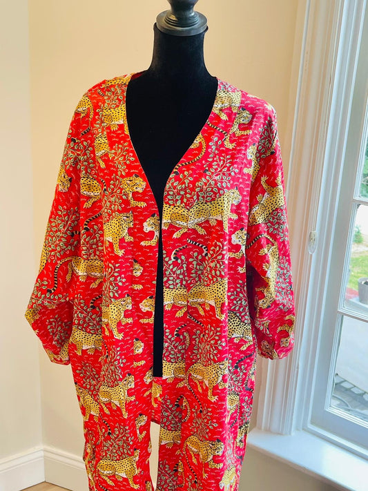 The Essential Cotton Tiger Print Shrug