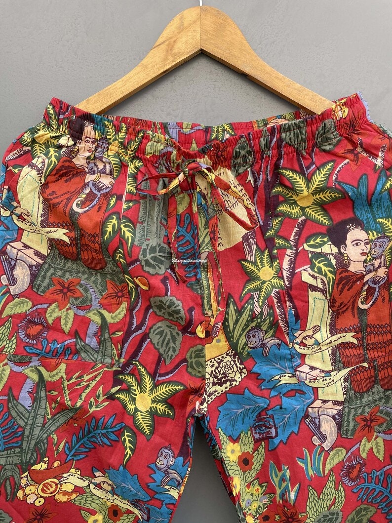 Frida Kahlo Red Long Pajama Set