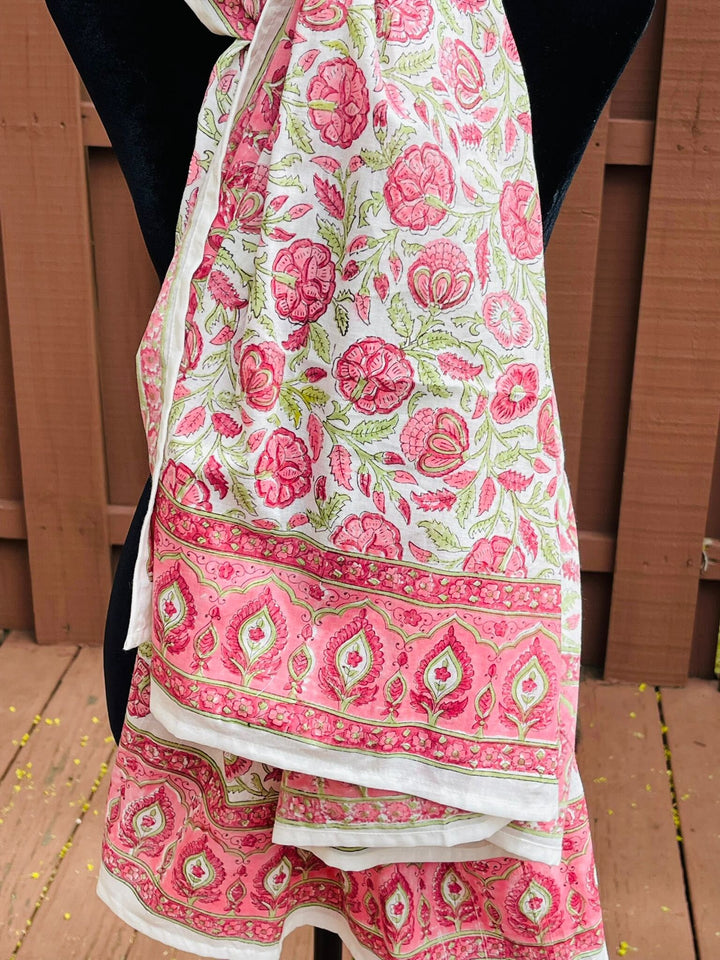 Cotton Block Print Sarong Pareo