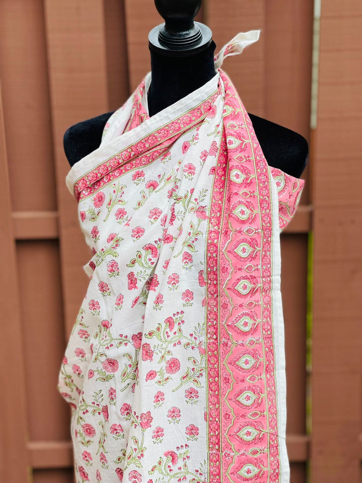 Hand Block Printed Cotton Sarong Beach Wrap