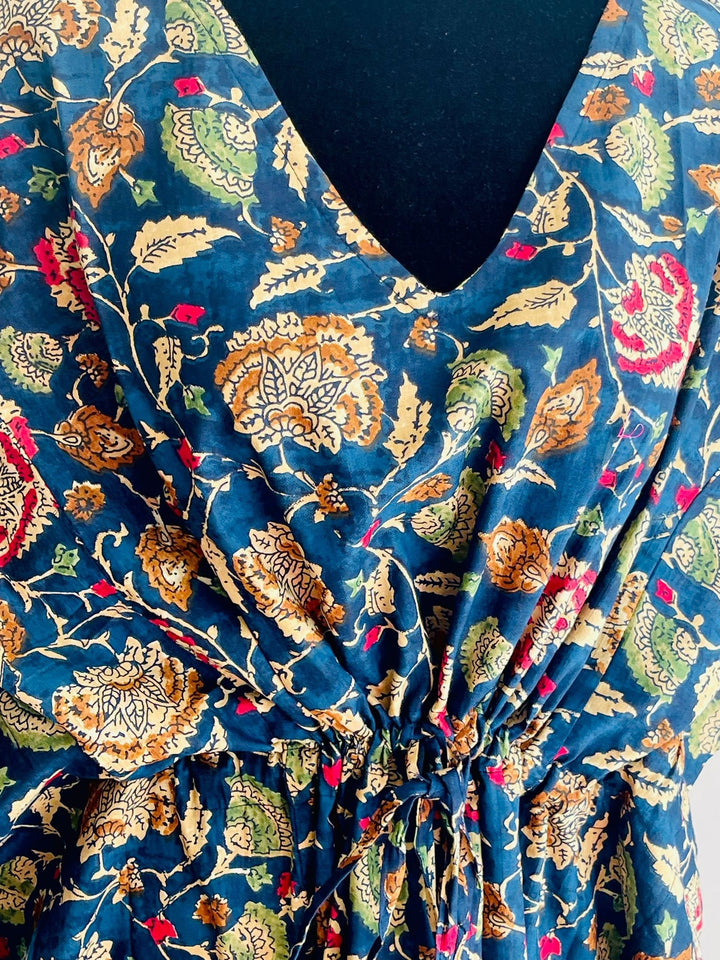 Hand Block Print Cotton Kaftan